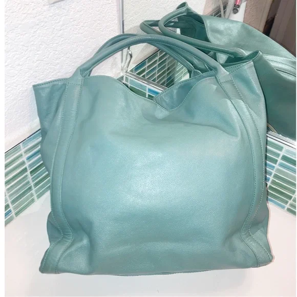 SEE BY CHLOE Harriet Hobo Leather Tote Double strap shoulder bag BERYL - Picture 12 of 15